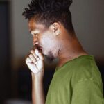 What can cause a dry cough?