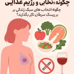 سرطان پستان و رژیم غذایی: چگونه انتخاب‌های سبک زندگی بر ریسک سرطان تأثیر می‌گذارند؟