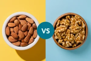 گردو در مقابل بادام: کدام یک برای سلامت قلب بهتر است؟ rdiet.ir
