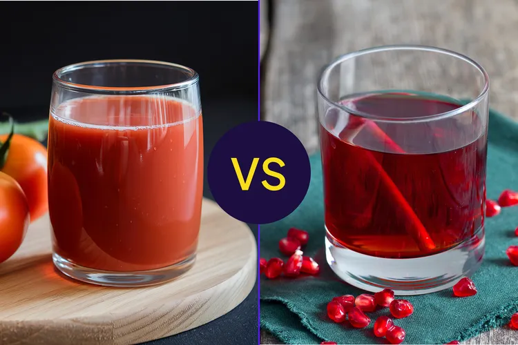 آب گوجهفرنگی یا آب انار؛ کدام برای کاهش فشار خون مؤثرتر است؟