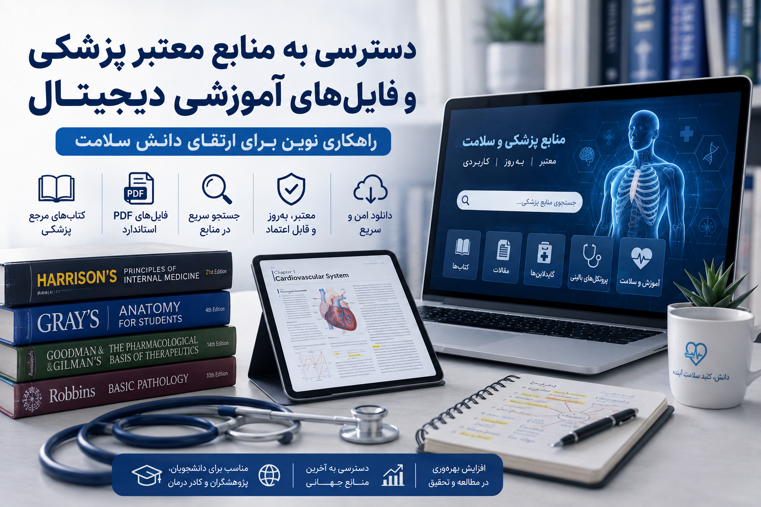 کتاب های الکترونیکی پزشکی الی فایل
