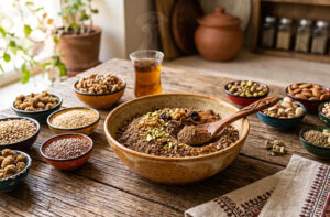 طرز تهیه قاووت رژیمی؛ دستور تهیه یک میان‌وعده سالم و کم‌کالری