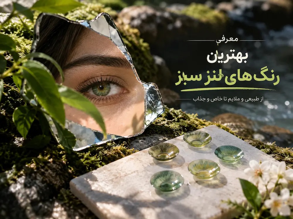 معرفی بهترین رنگ های لنز سبز با طیف های طبیعی و خاص